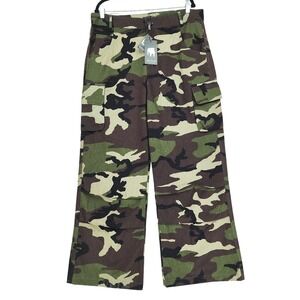 Americanβ Stitch Cargo Pants 38x31 Mens Camo Wide Leg Streetwear Army Grunge NEW